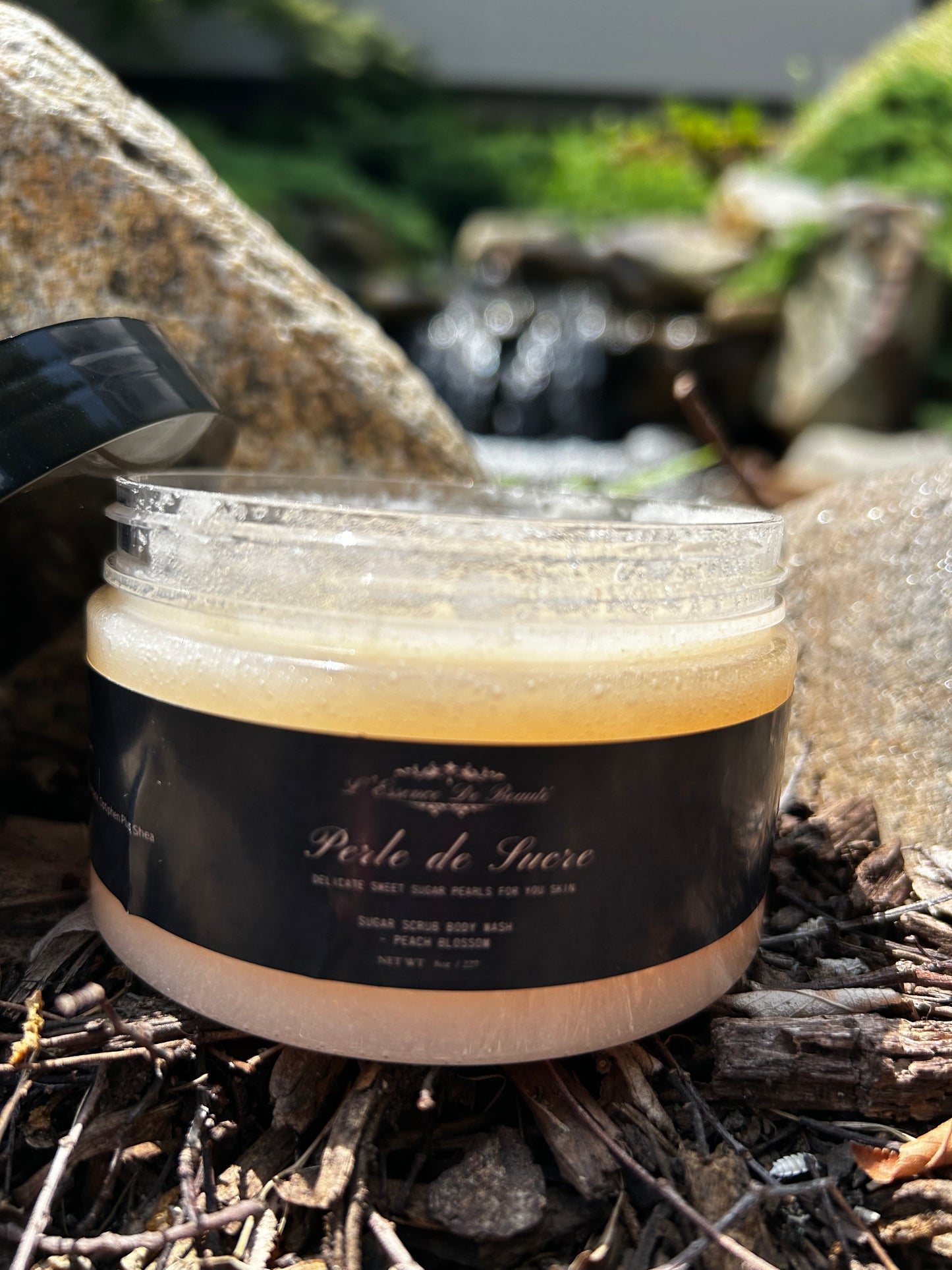 Perle de Sucre Peach Blossom-Sugar Scrub Wash