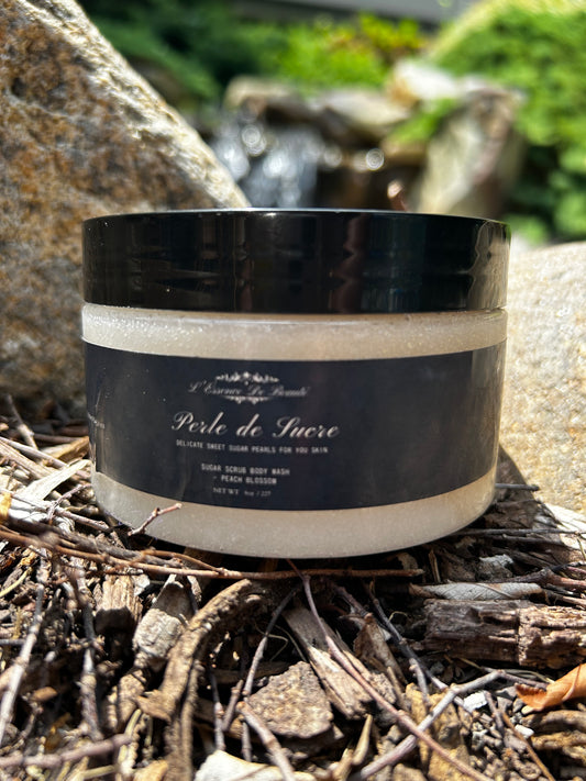 Perle de Sucre Peach Blossom-Sugar Scrub Wash